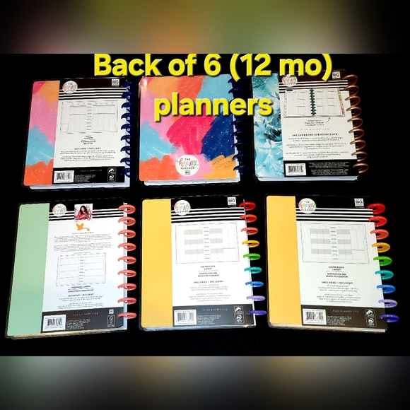 Bundle of NEW Classic size 18 and 12 month  Happy Planners, Notebooks + Journal - Picture 10 of 12